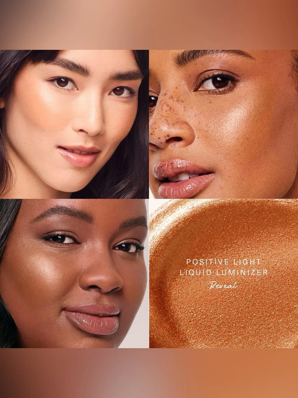 Rare Beauty NIB Positive Light Liquid Luminizer Reveal (warm copper) $28 Retail